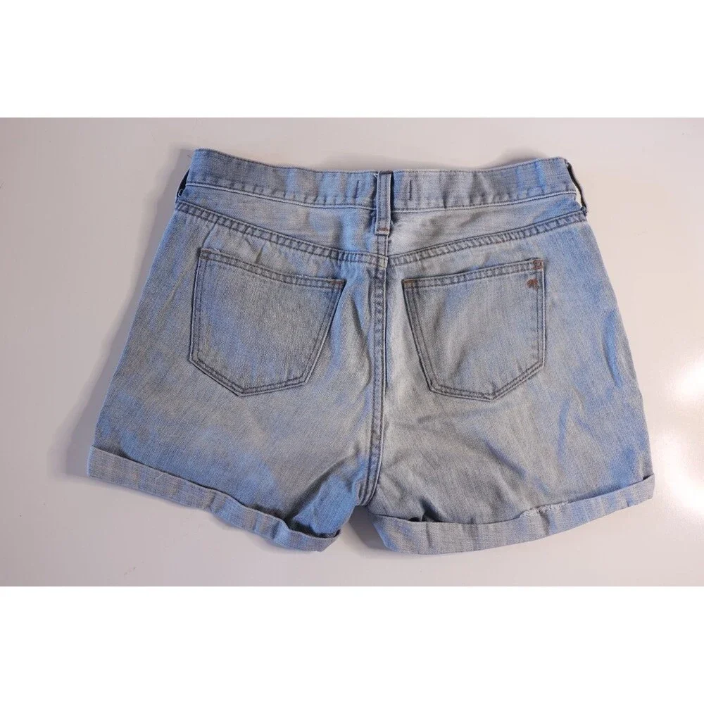 Madewell Distressed Cuffed Jean Shorts Women's Size 27 Boho Beachy